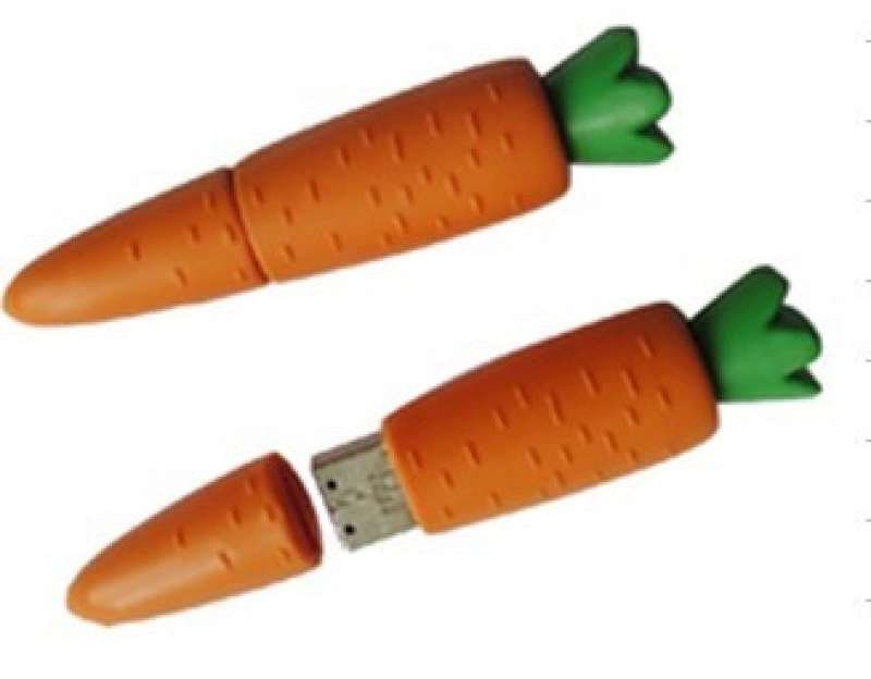 Memoria USB en PVC 3D diseño Zanahoria