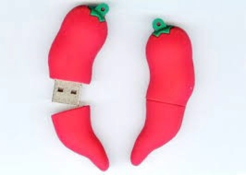 Memoria USB en PVC 3D diseño Ají Rojo