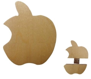 Memoria USB en madera diseño Manzana