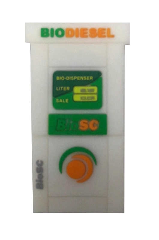 Memoria USB en PVC 2D diseño Dispensador de Gasolina