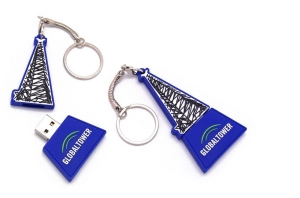 Memoria USB en PVC 2D diseño Torre para Exploracion de Petroleo