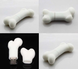 Memoria USB en PVC 2D diseño Hueso