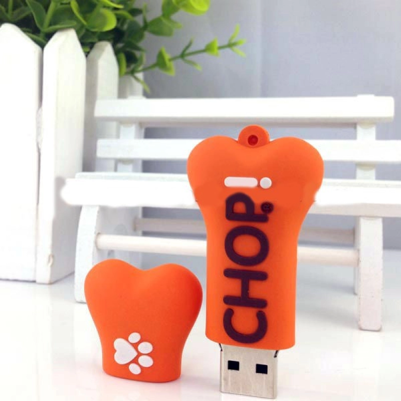 Memoria USB en PVC 2D diseño Hueso