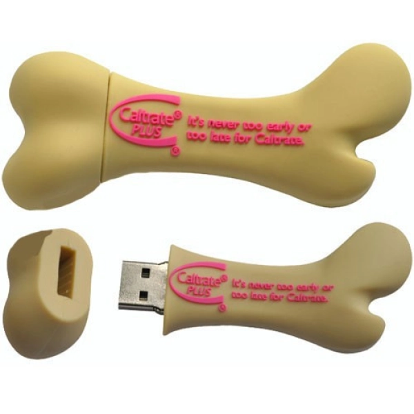 Memoria USB en PVC 3D diseño Hueso