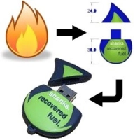 Memoria USB en PVC 2D diseño Gota