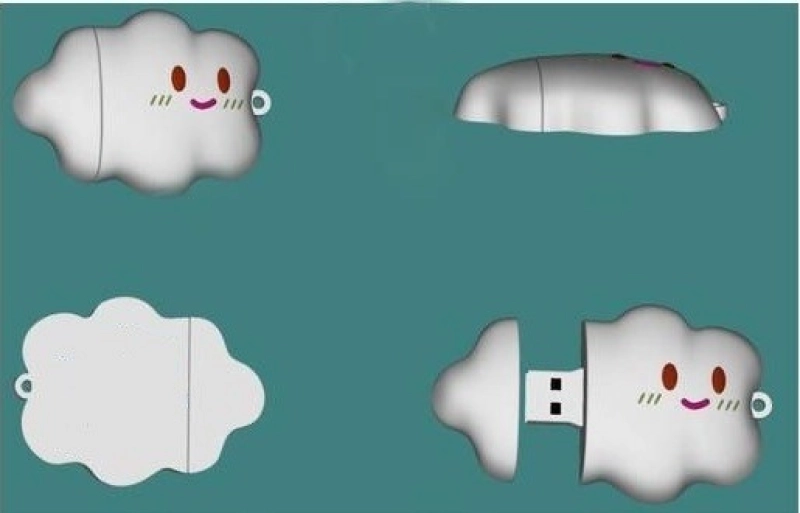 Memoria USB en PVC 2D diseño Nube