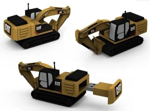 Memoria USB en PVC 3D diseño Grúa