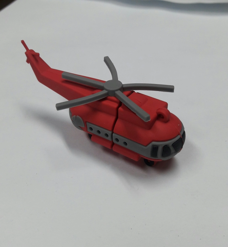 Memoria USB en PVC 3D diseño Helicoptero