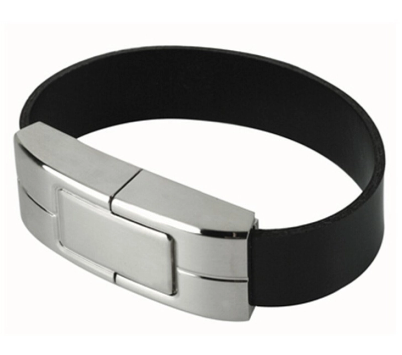 Memoria USB en Cuero y Metal en forma de Manilla
