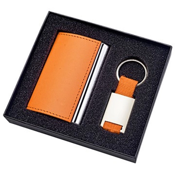 Set de Regalo en Caja, con Portatarjetas y Llavero
