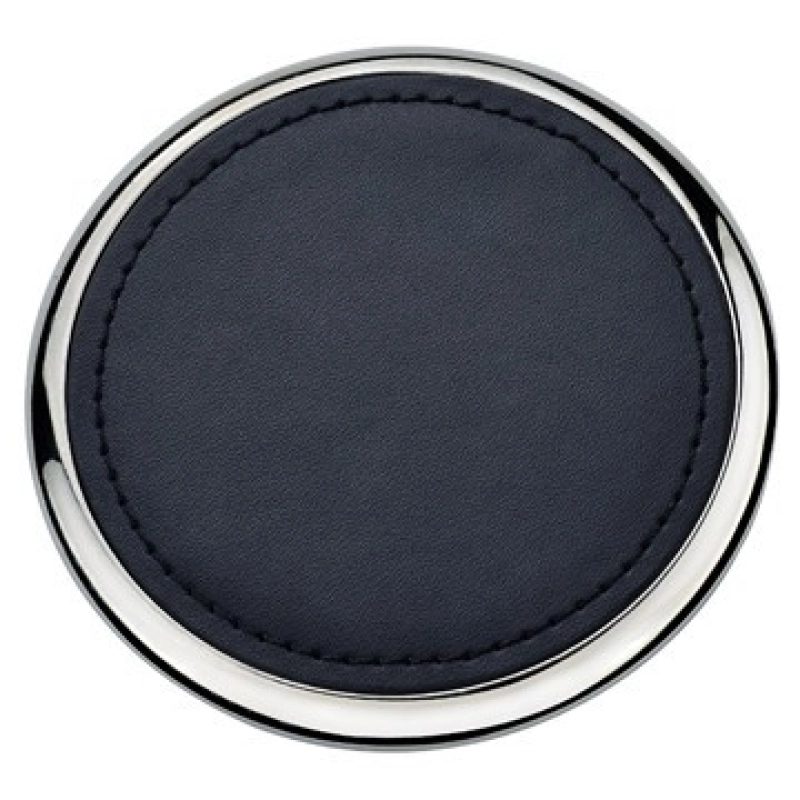 Portavasos Redondo Metalico con Fibra de Carbon x 1