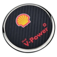 Portavasos Redondo Metalico con Fibra de Carbon x 1