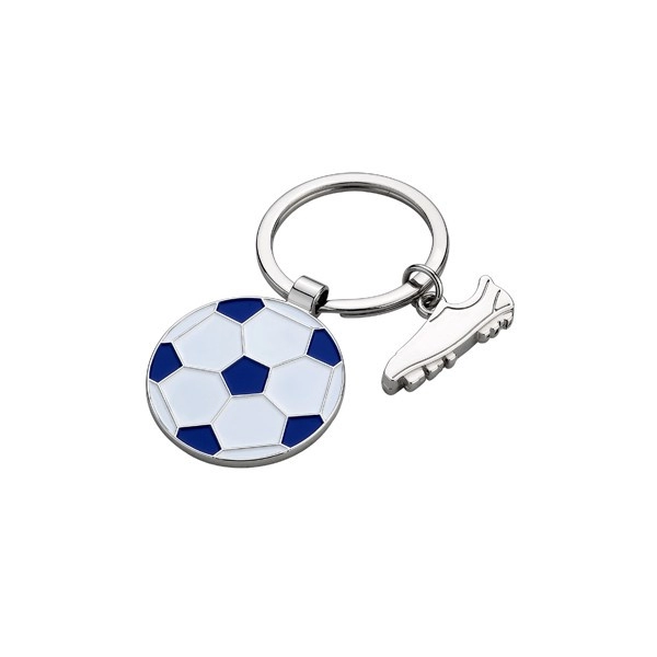 Llavero Metalico Balon y Zapato de Futbol.