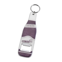 Llavero Metalico en forma de Botella con Destapador