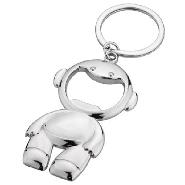 Llavero Metalico en forma de muñeco con destapador