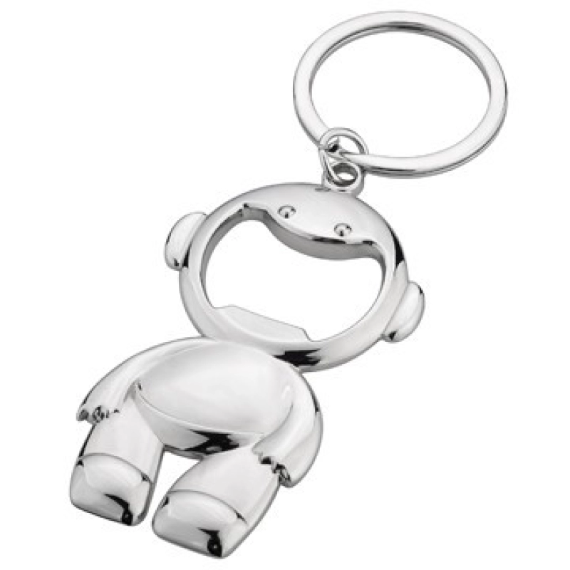 Llavero Metalico en forma de muñeco con destapador