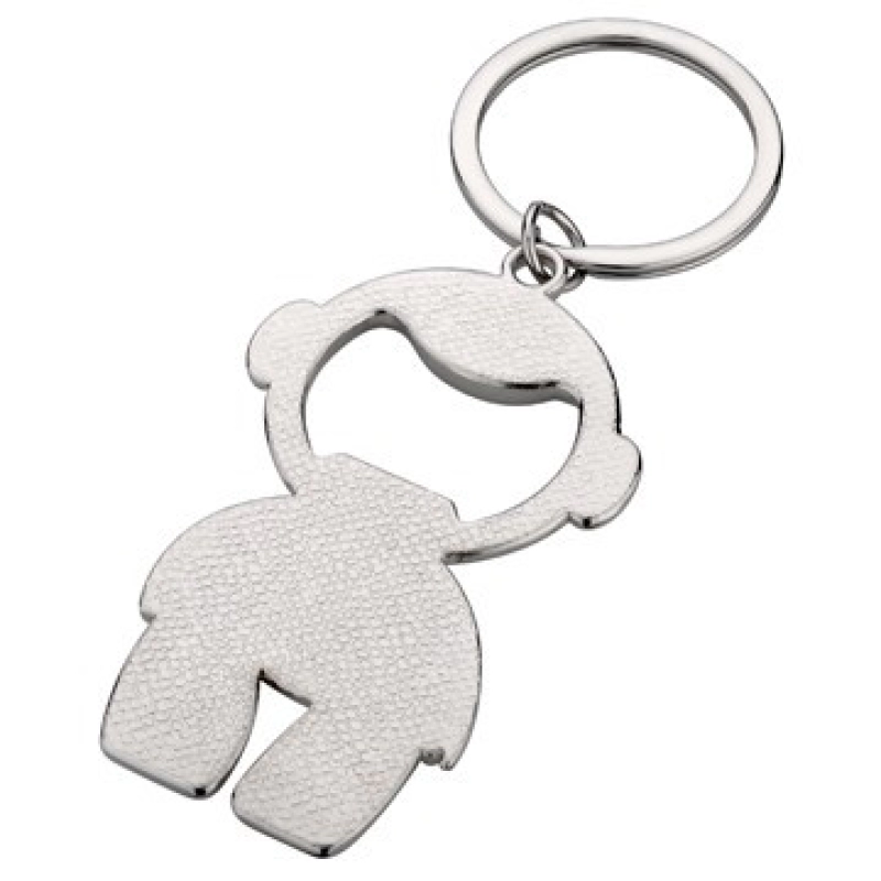 Llavero Metalico en forma de muñeco con destapador