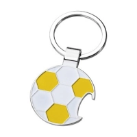 Llavero Metalico en forma de Balon de Futbol con Destapador