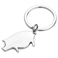 Llavero Metalico en forma de Cerdito