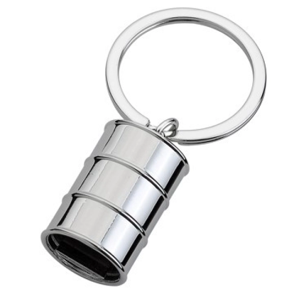 Llavero Metalico en forma de Tanque en 3D