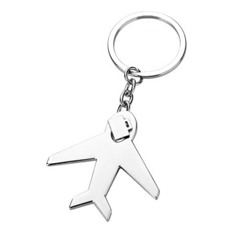 Llavero Metalico en forma de Avion