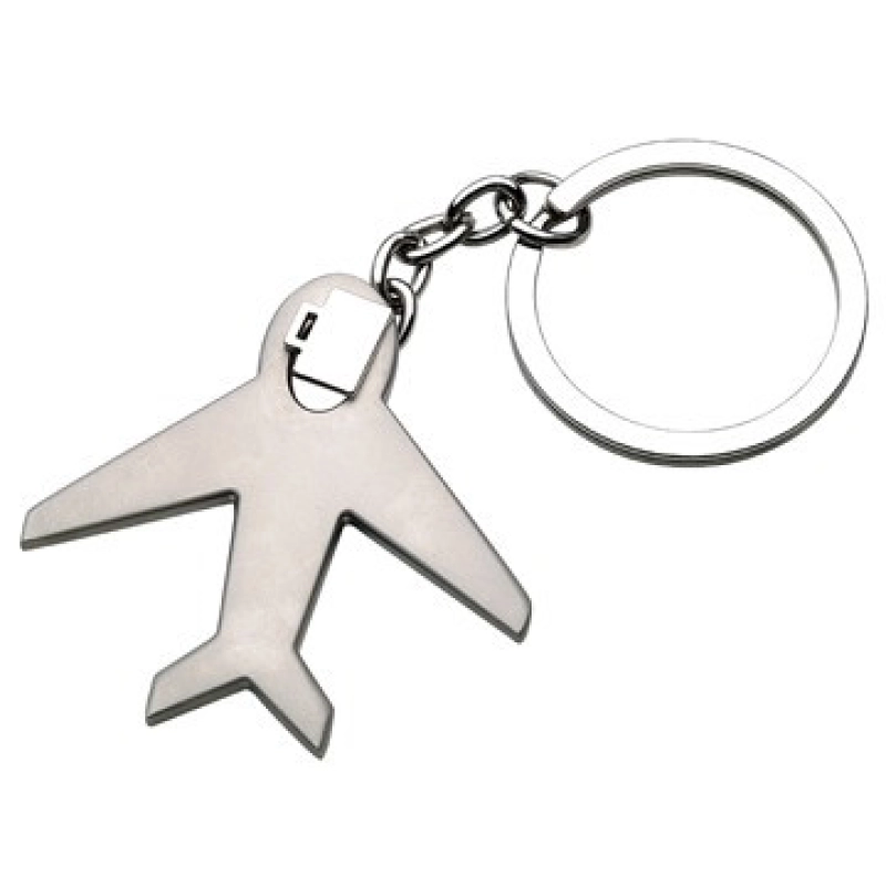 Llavero Metalico en forma de Avion