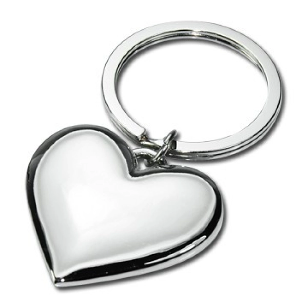 Llavero Metalico en forma de Corazon