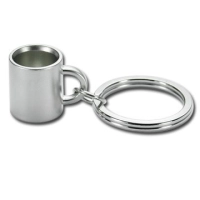 Llavero Metalico en forma de Taza en 3D
