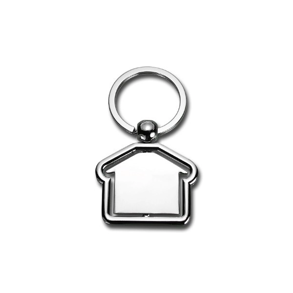 Llavero Metalico Giratorio en forma de Casa.