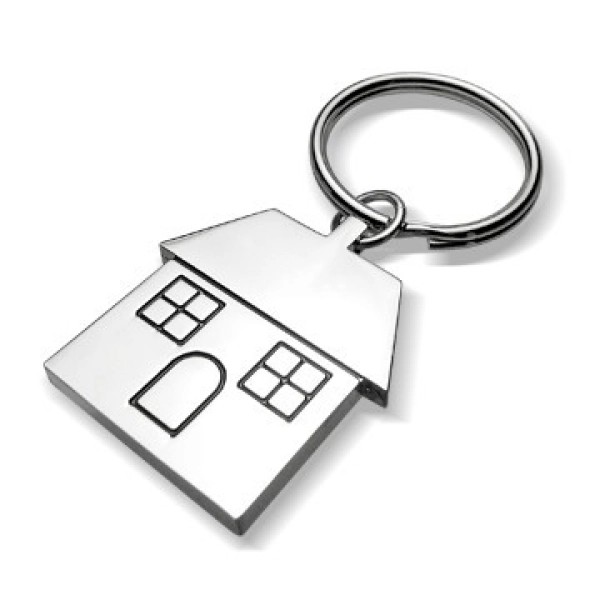 Llavero Metalico en forma de Casa