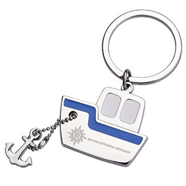 Llavero en forma de Barco con Ancla.