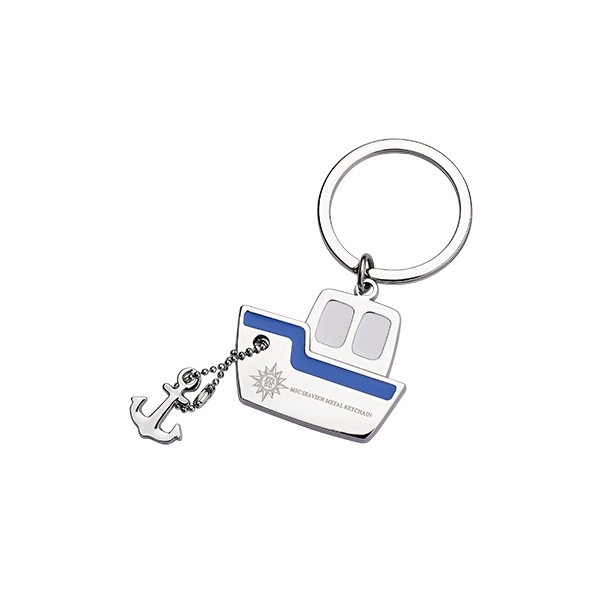 Llavero en forma de Barco con Ancla.