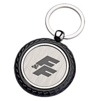 Llavero Metalico Redondo con Caucho alrededor