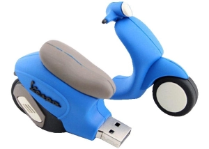 Memoria USB en PVC 3D diseño Motoneta