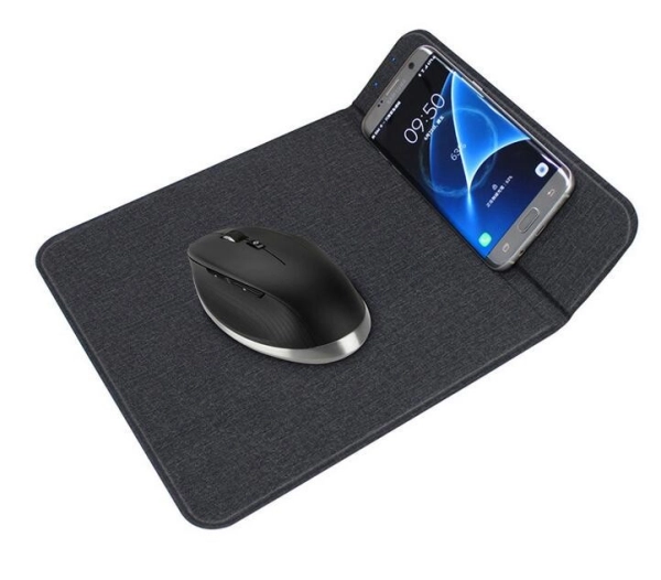 Mouse Pad con Cargador Inalámbrico 15W, de 23 x 24.5 x 8.5 cmts