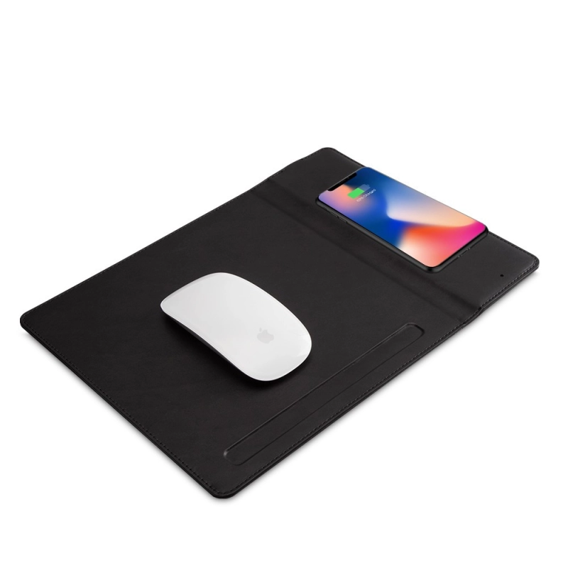 Mouse Pad con Cargador Inalámbrico 15W, de 23 x 24.5 x 8.5 cmts