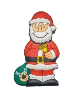 Memoria USB en PVC 2D diseño Papa Noel
