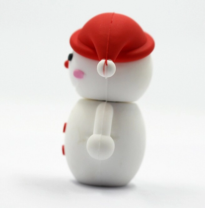 Memoria USB en PVC 3D diseño Muñeco de Nieve