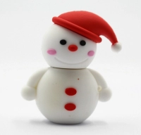 Memoria USB en PVC 3D diseño Muñeco de Nieve
