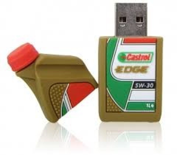 Memoria USB PVC 2D diseño Tarro de Aceite