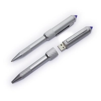 Memoria USB Boligrafo metalico con stylus