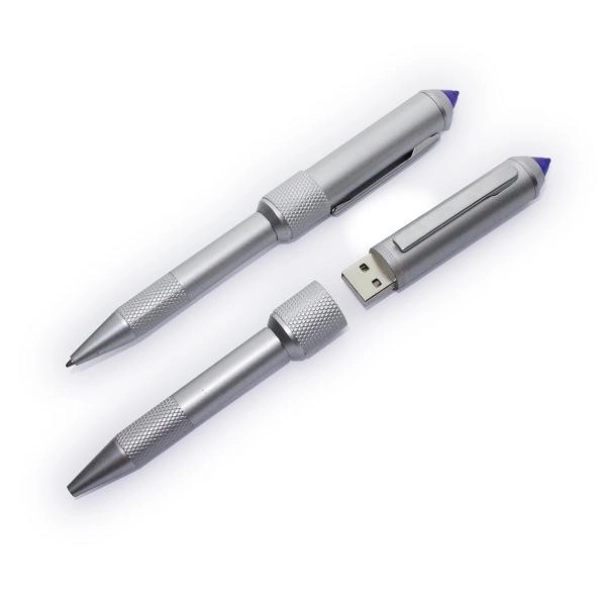 Memoria USB Boligrafo metalico con stylus