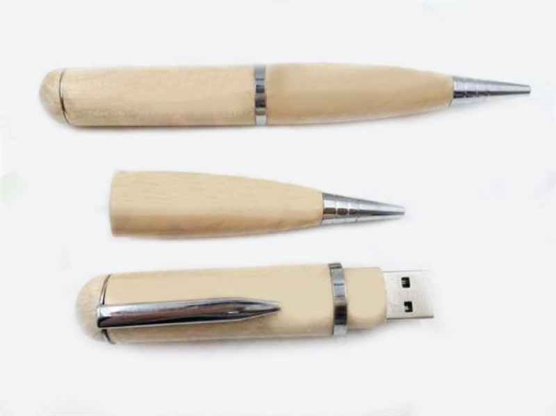 Memoria USB Boligrafo en madera