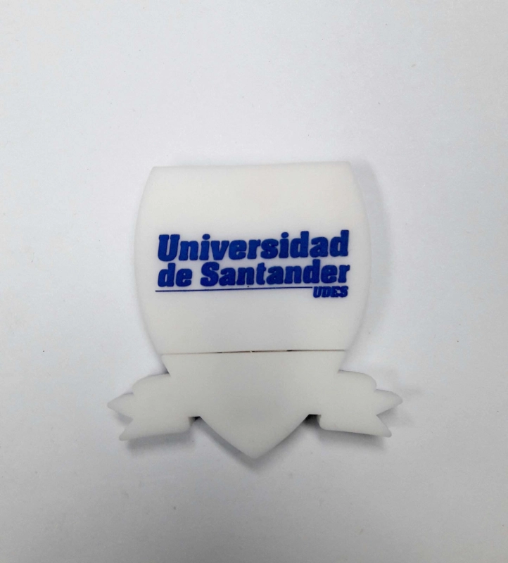 Memoria USB en PVC 2D diseño logo Universidad de Santander