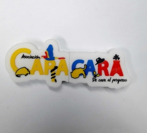 Memoria USB PVC 2D diseño logo Asociacion Cara Cara