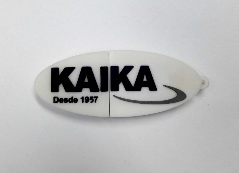 Memoria USB PVC 2D diseño logo Kaika