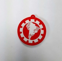 Memoria USB en PVC 2D diseño logo Mapamundi redondo