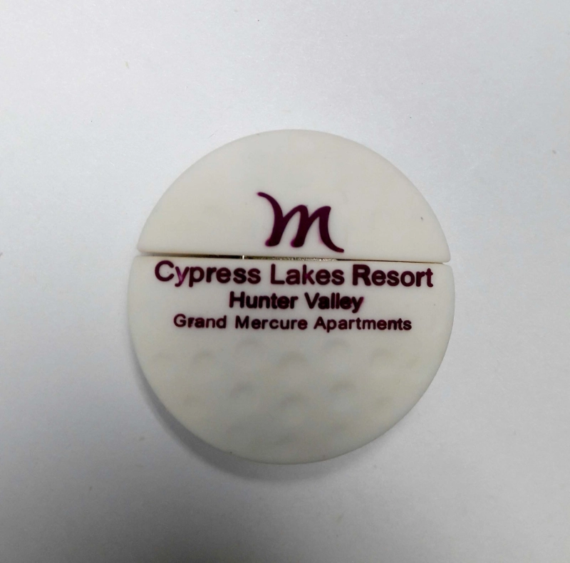 Memoria USB en PVC 2D diseño Pelota de Golf