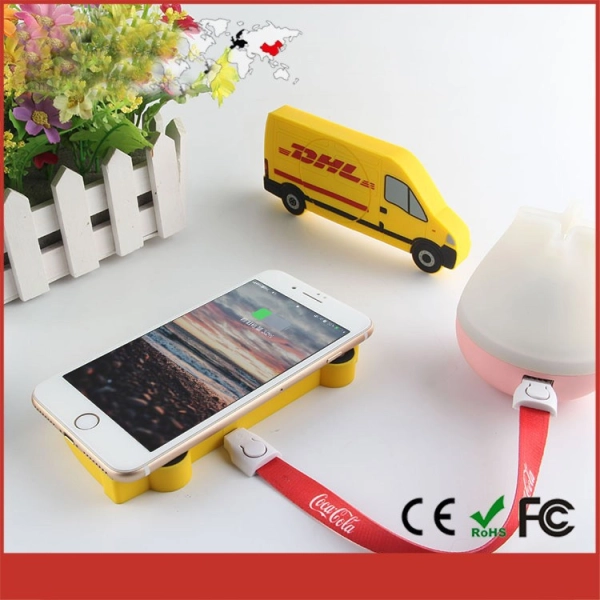 Cargador Inalambrico en PVC 2D diseño personalizado de Camion