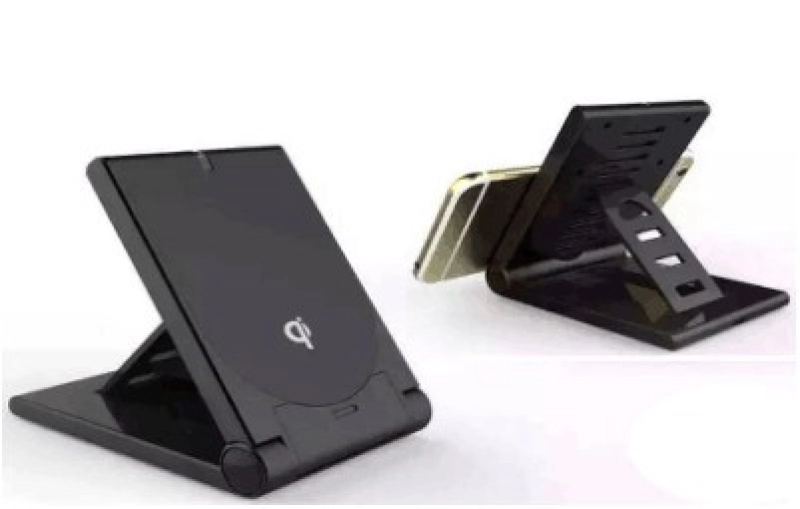 Stand Plegable con Cargador Inalambrico para Celular en ABS